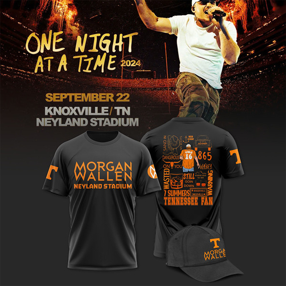Tennessee 2024 Limited Tennessee x Morgan Wallen Black Shirt Oregontrailrvpk Shirt
