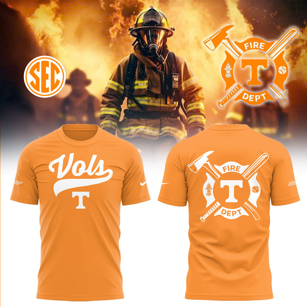 Tennessee Baseball x Firefighter Appreciation Night Shirt Baseball Coach Gift Ideas Oregontrailrvpk Shirt