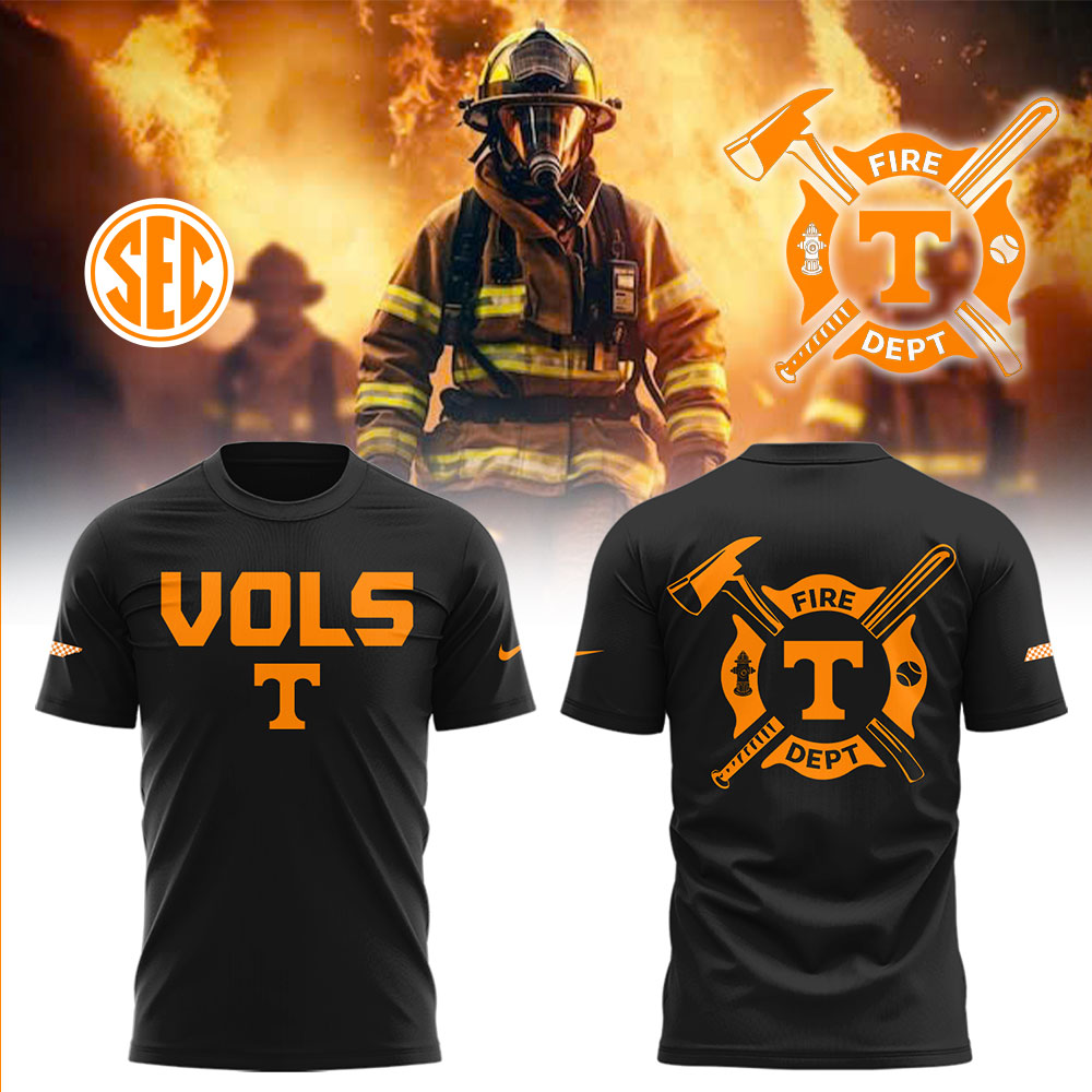 Tennessee Baseball x Firefighter Appreciation Night Shirt Gift Ideas For Baseball Players Oregontrailrvpk Shirt