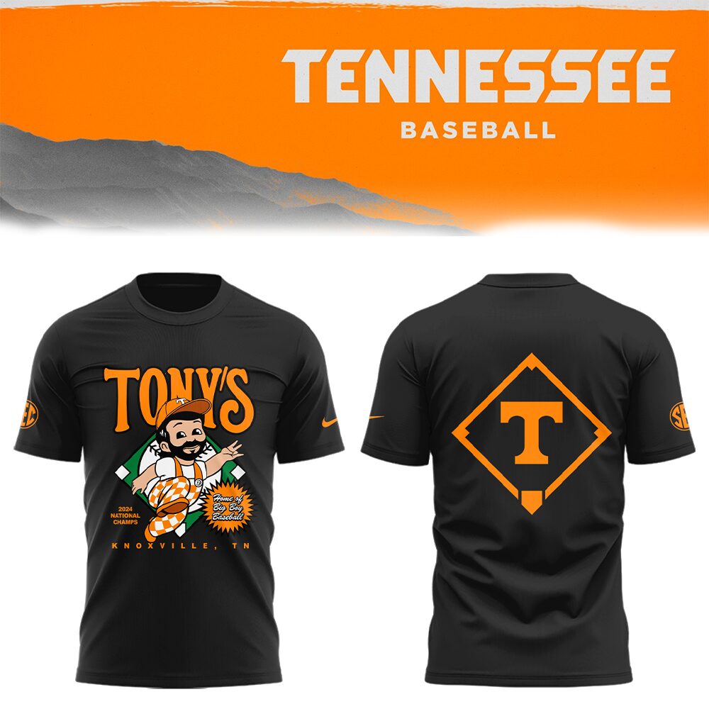 Tennessee Baseball x TONY'S Shirt Gift For Baseball Lover Oregontrailrvpk Shirt
