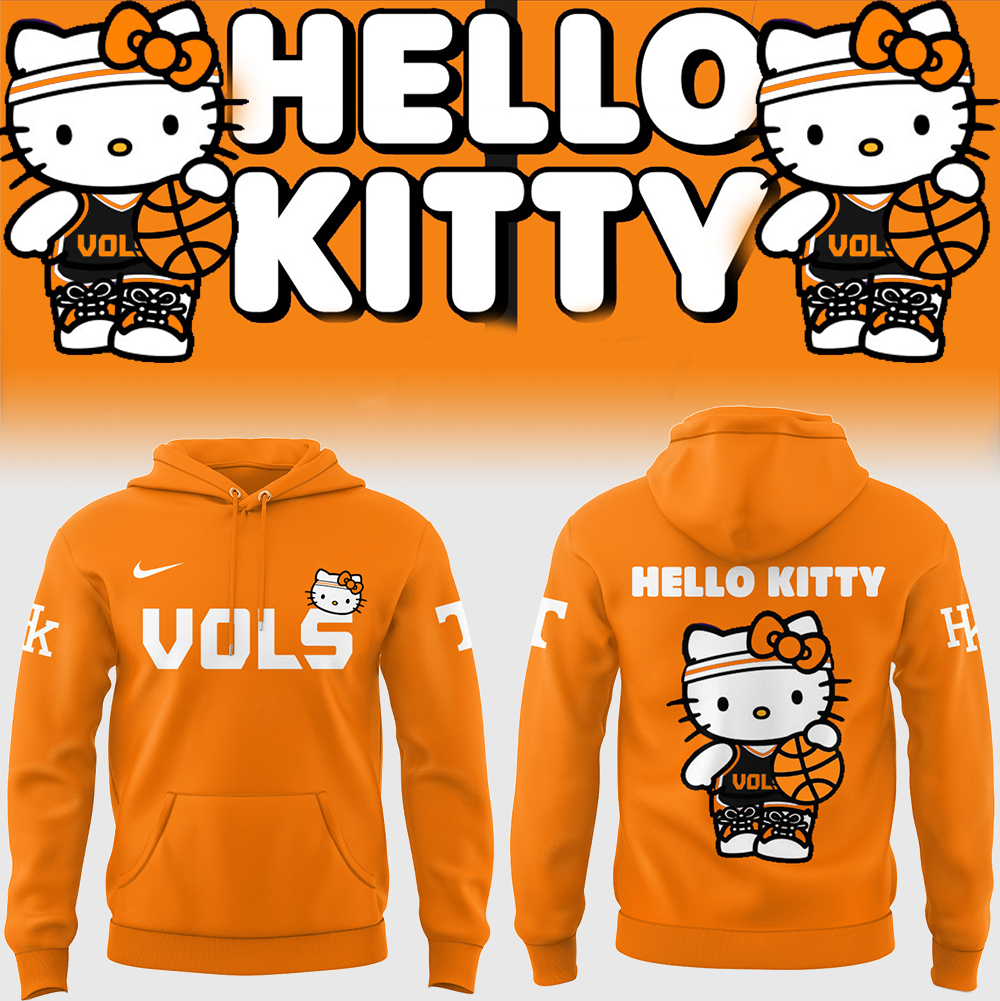 Tennessee Basketball Hello Kitty Hoodie Great Gifts For Basketball Players