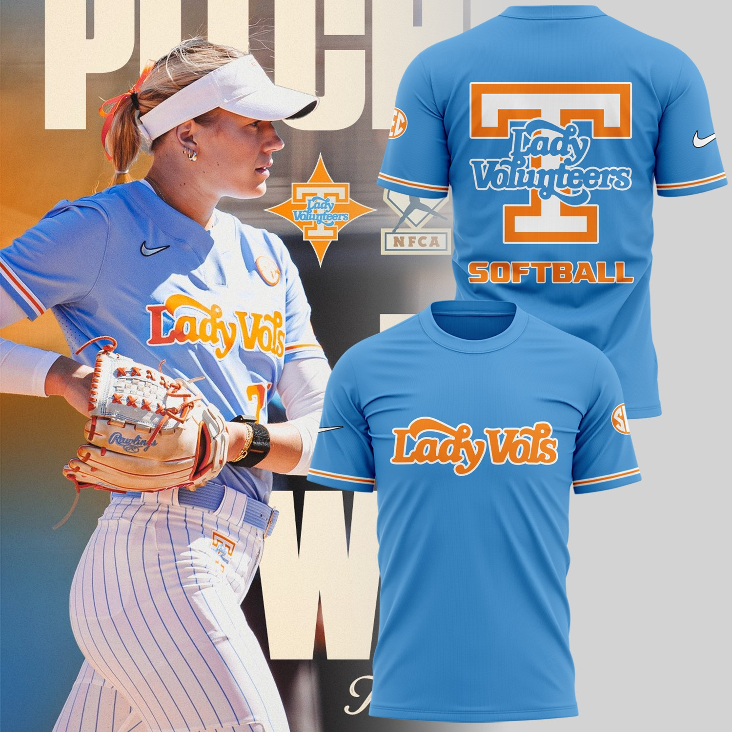 Tennessee Lady Volunteers Softball 2025 T-Shirt Tennessee Vols Merch Oregontrailrvpk Shirt