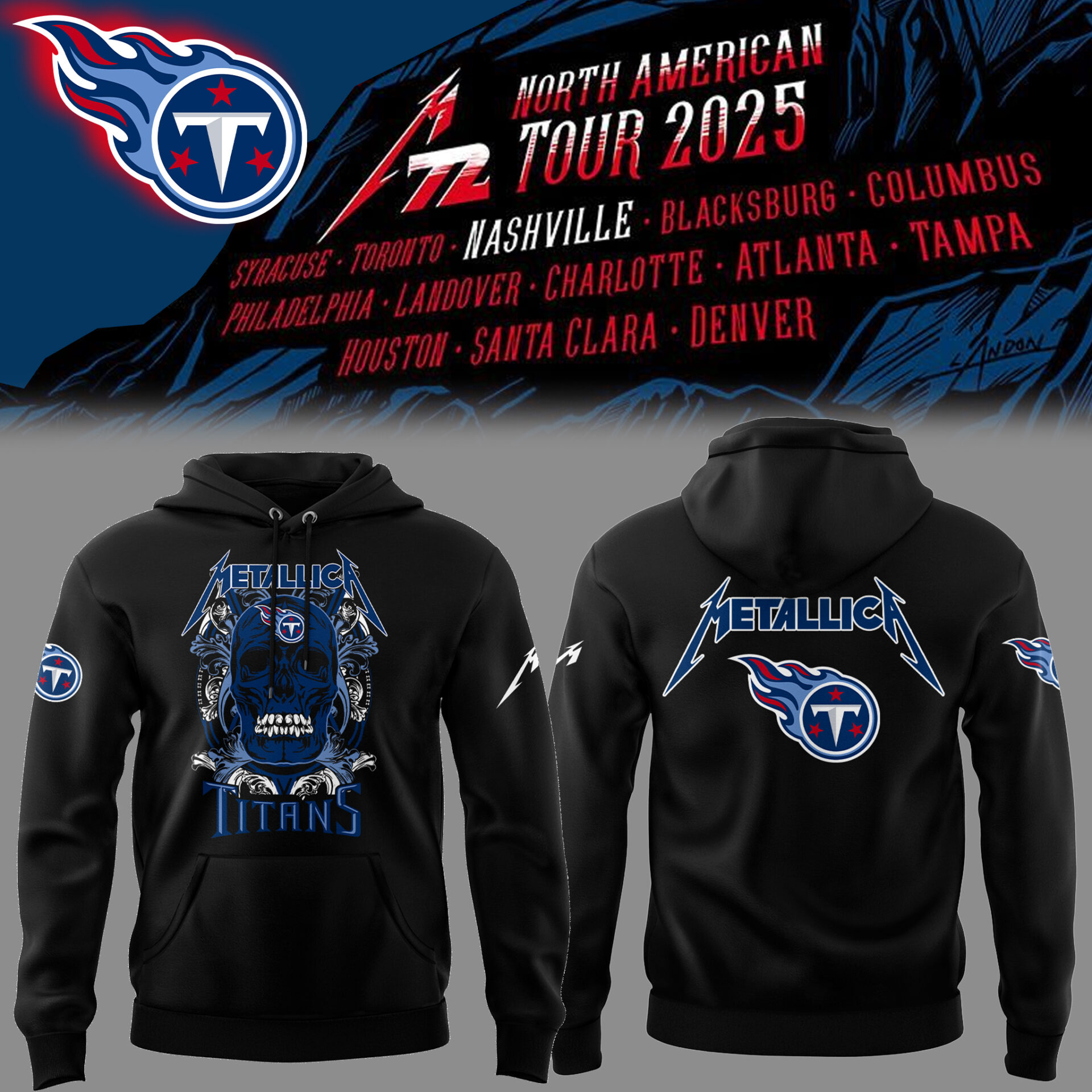 Tennessee Titans Football Music Concert Black Hoodie Best