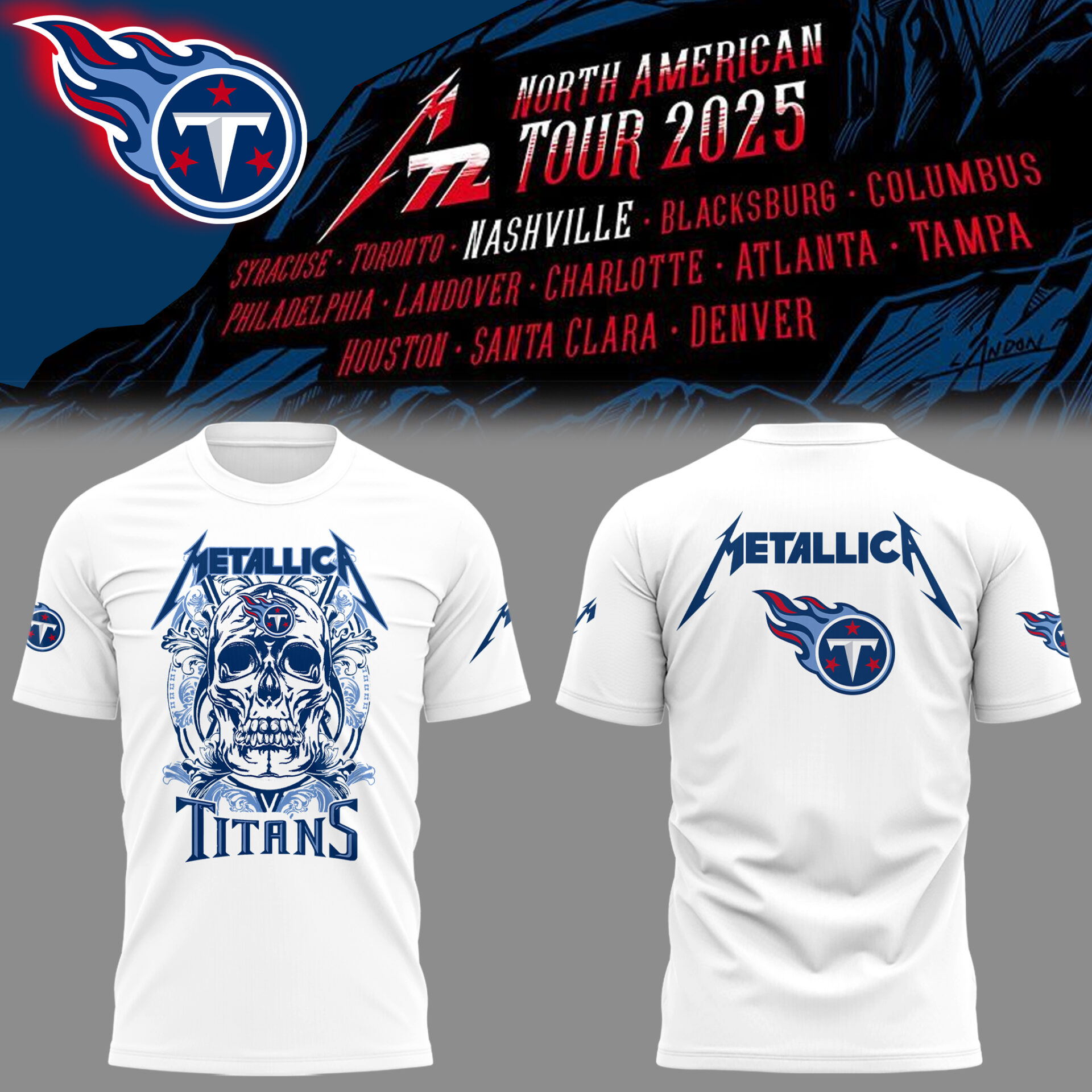 Tennessee Titans Football Music Concert Black T-Shirt Best Presents For Football Fans Oregontrailrvpk Shirt