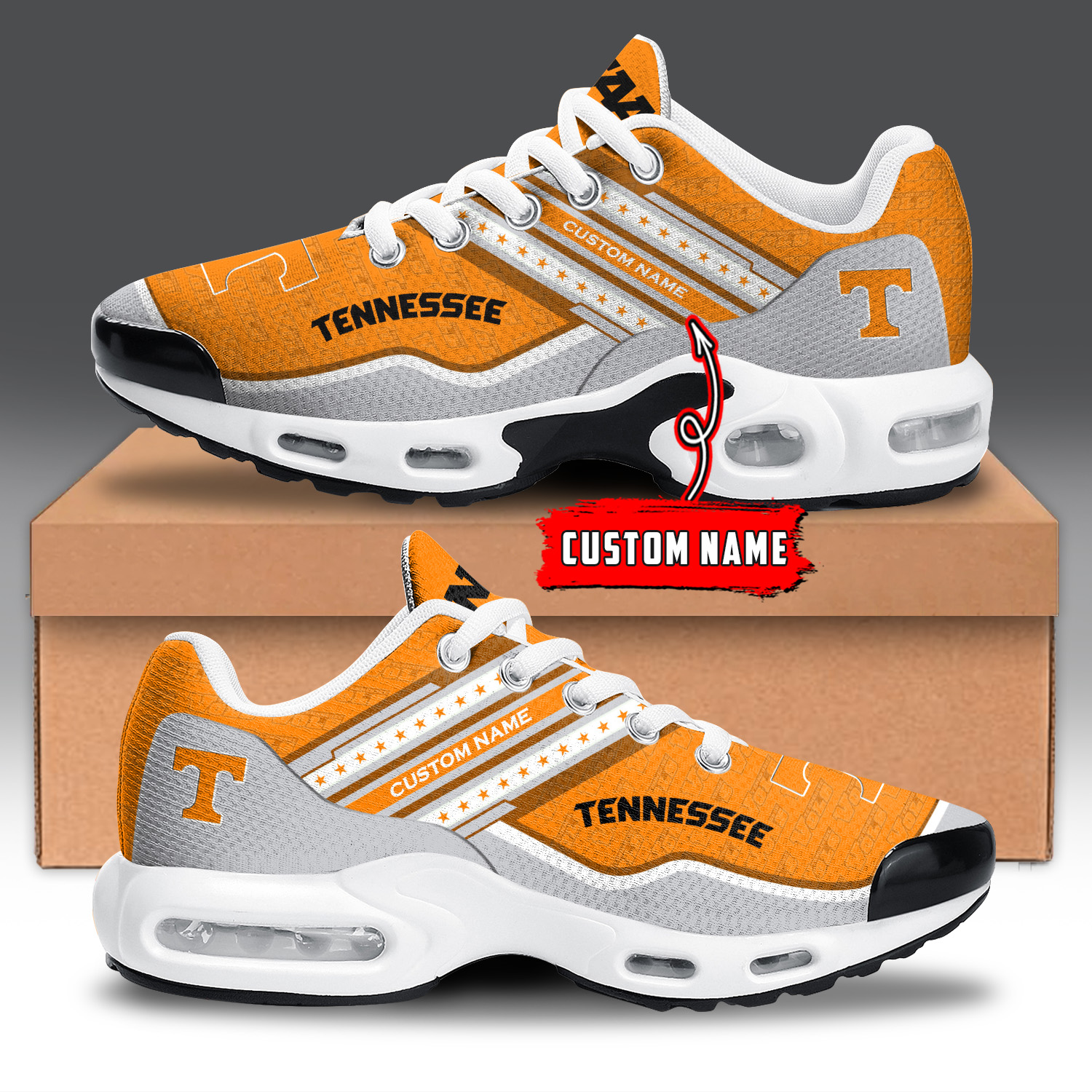 Tennessee Volunteers Air Max Plus Shoes Sneakers For Men And Women