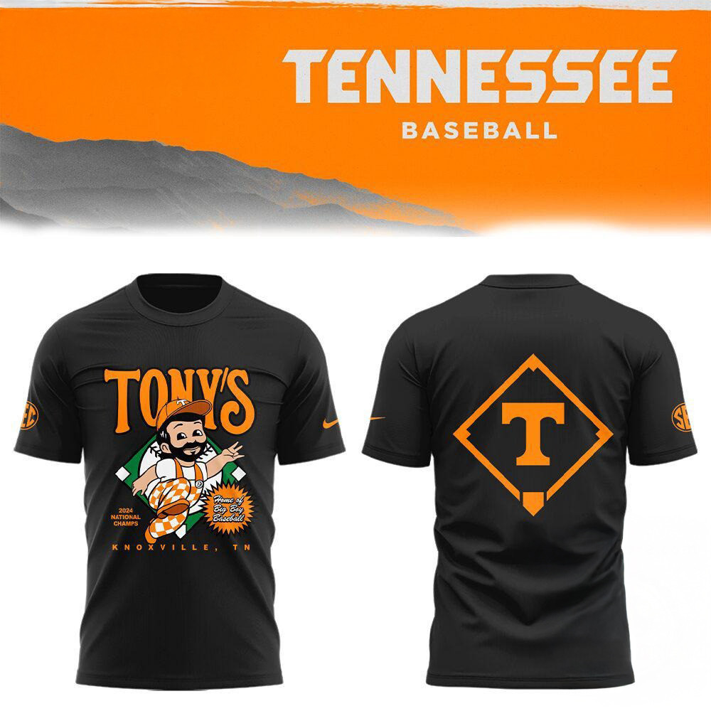 Tennessee Volunteers Baseball x TONY'S Shirt Gifts For The Basketball Enthusiast Oregontrailrvpk Shirt