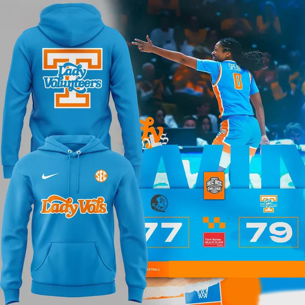 Tennessee Volunteers Women's Basketball Special New Lady Vols 2025 Blue Hoodie