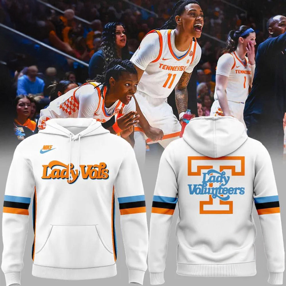 Tennessee Volunteers Women's Basketball Special New Lady Vols 2025 White Hoodie