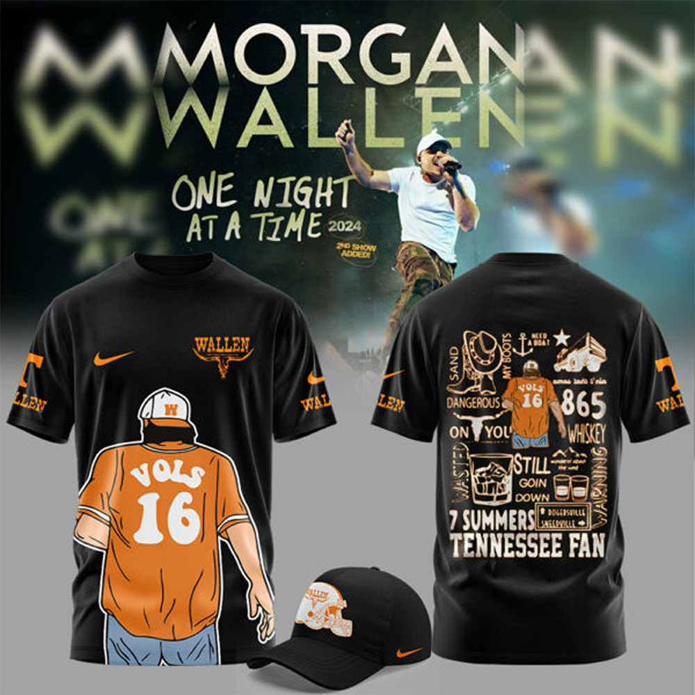 Tennessee x Morgan Wallen Black Shirt Gift Ideas Oregontrailrvpk Shirt