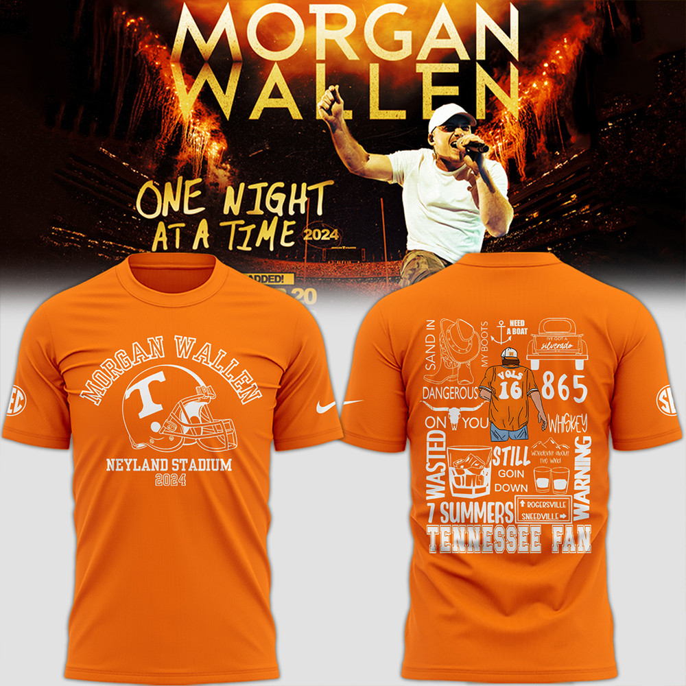 Tennessee x Morgan Wallen Orange T-Shirt Oregontrailrvpk Shirt