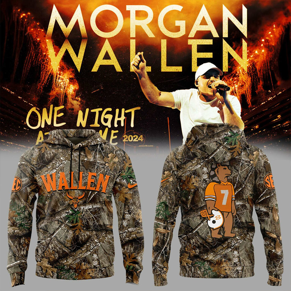 Tennessee x Morgan Wallen Realtree Camo Hoodie Football Gifts