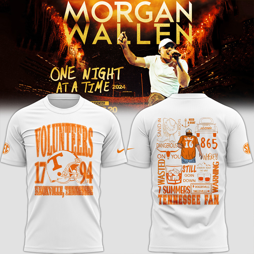 Tennessee x Morgan Wallen T-Shirt Father's Day Gifts Oregontrailrvpk Shirt