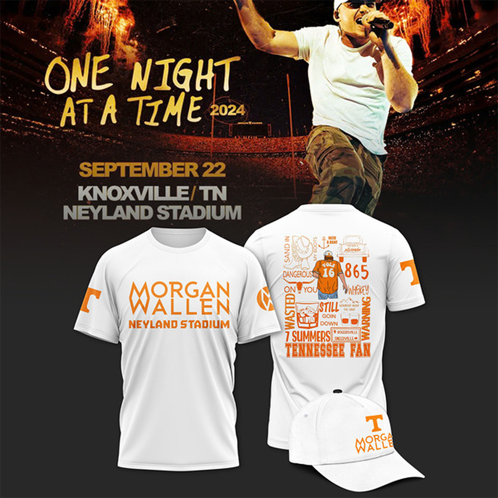 Tennessee x Morgan Wallen White Shirt Gifts For Dads Who Have Everything Oregontrailrvpk Shirt