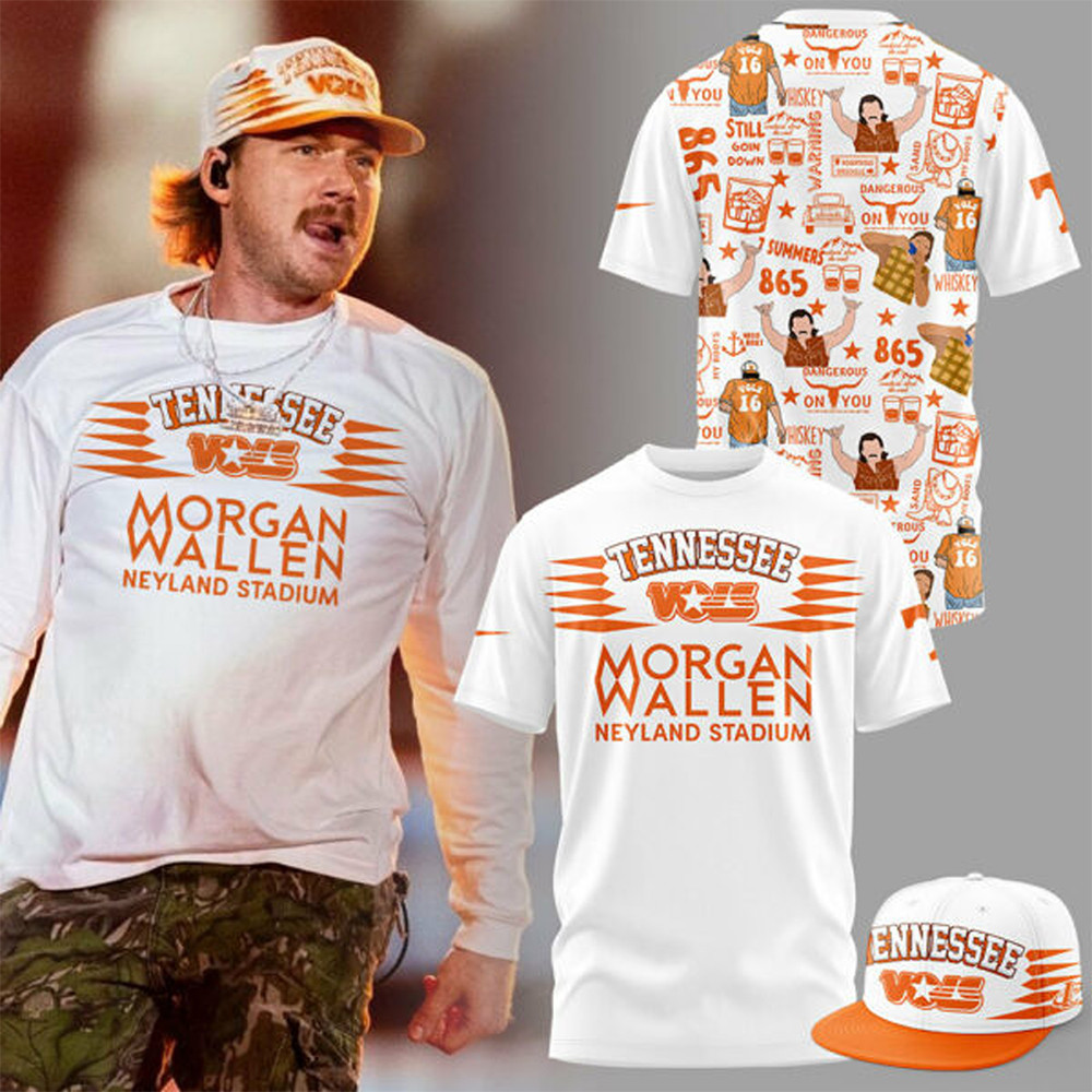 Tennessee x Morgan Wallen White Shirtimple Father's Day Gift Ideas Oregontrailrvpk Shirt