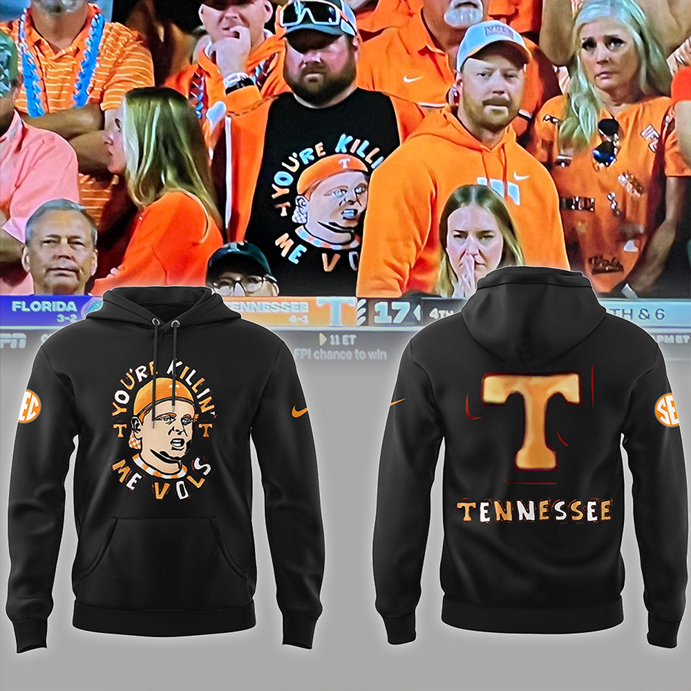 Tennessee You're Killing Me Vols Black Hoodie