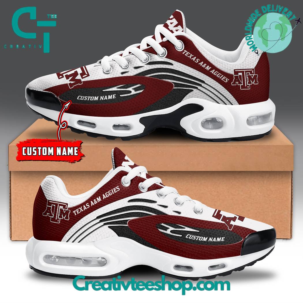 Texas A&M Aggies Air Max Plus Shoes Sneakers For Men And Women