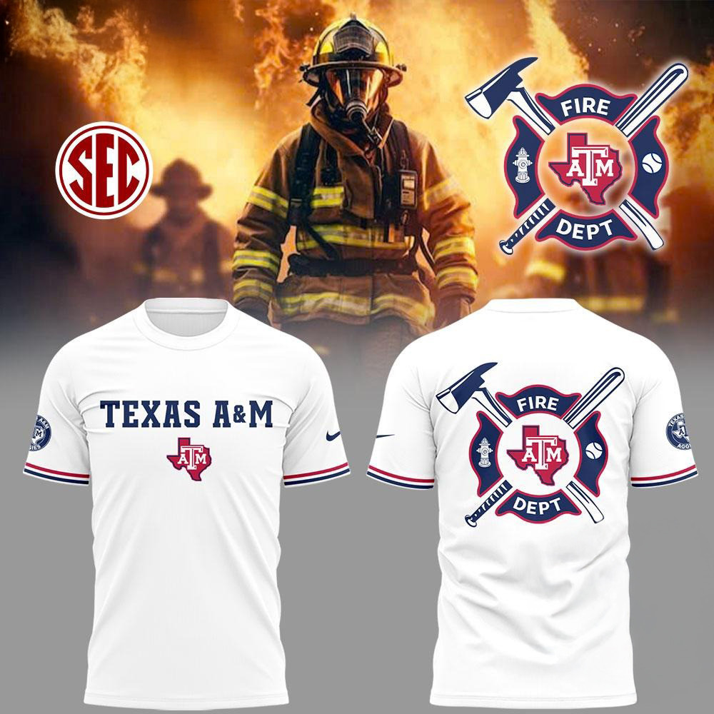 Texas AM Aggies Baseball x Firefighter Appreciation Night Shirt Oregontrailrvpk Shirt