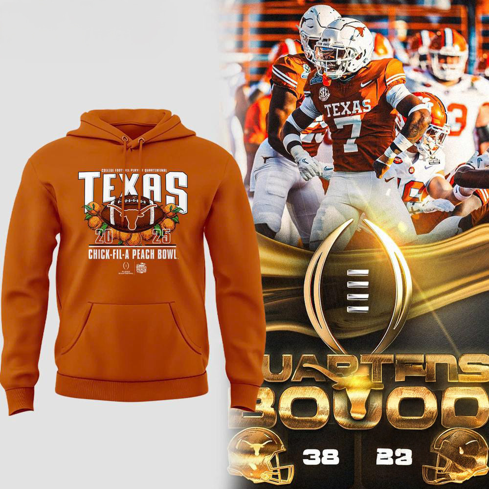Texas Longhorns 2025 Peach Bowl Hoodie Football