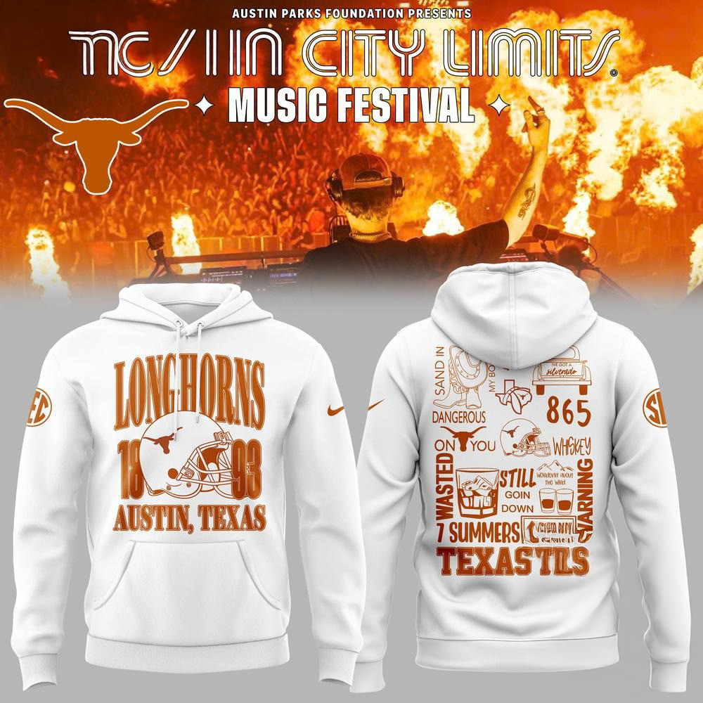 Texas Longhorns Football x Austin City Festival Limited New Hoodie Football
