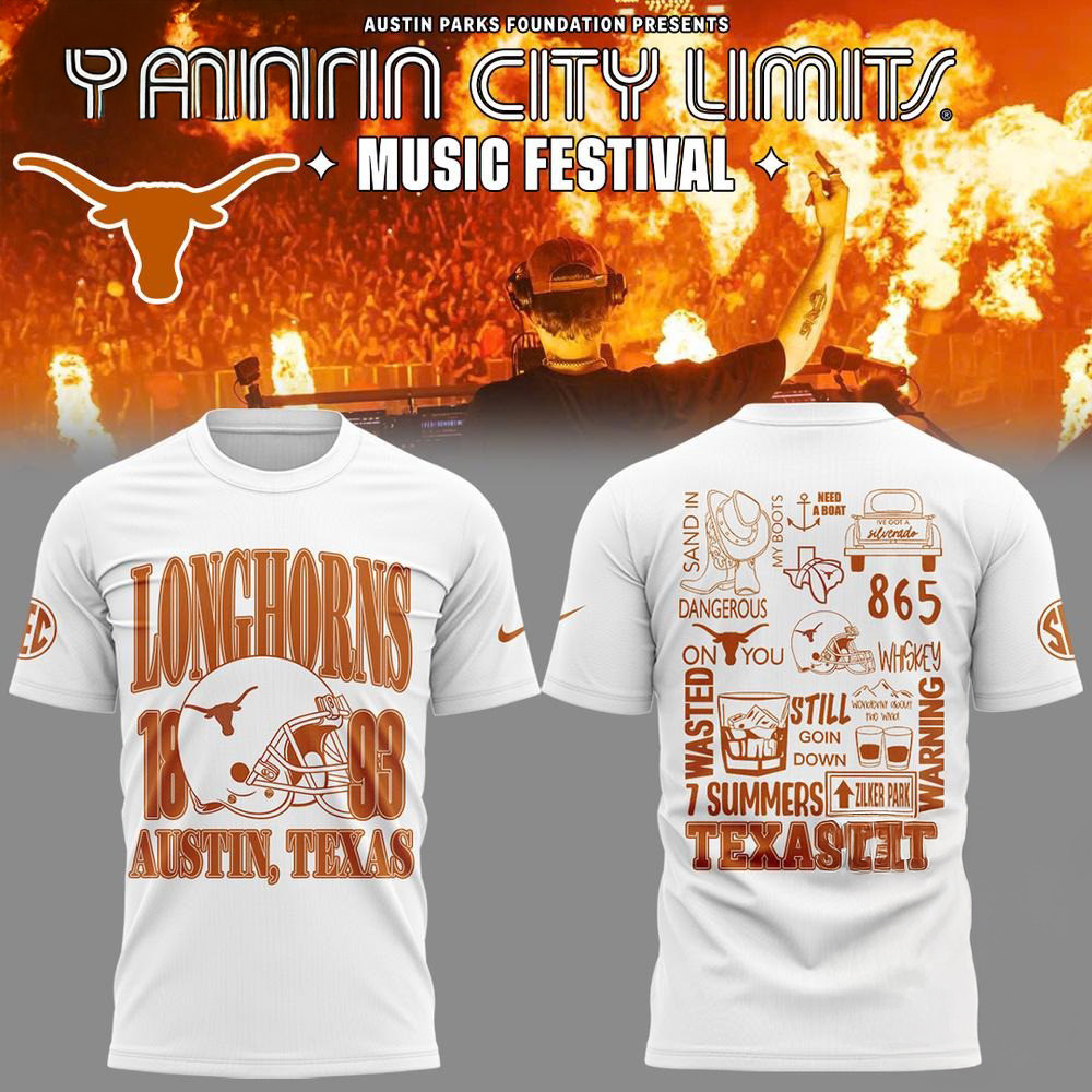 Texas Longhorns Football x Austin City Festival Limited New Shirt Football Oregontrailrvpk Shirt