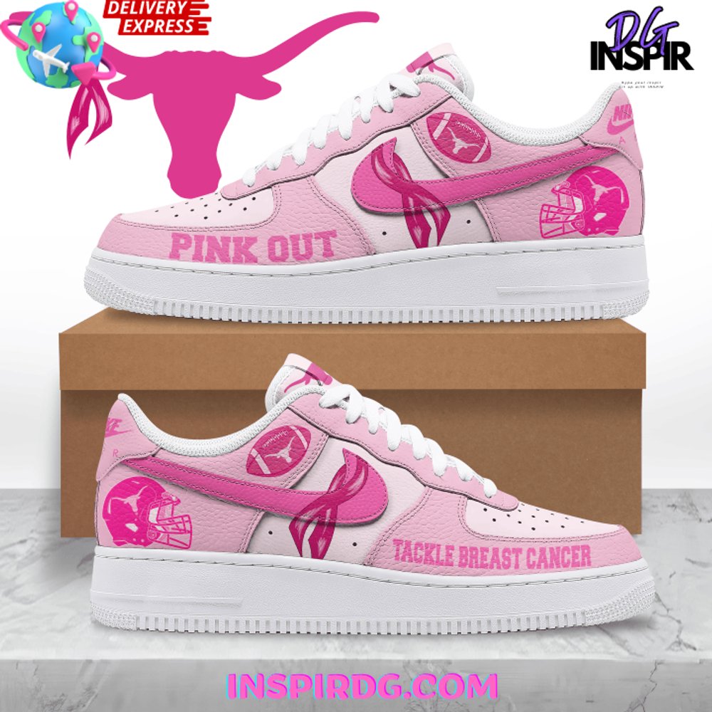 Texas Longhorns Tackle Breast Cancer Air Force 1