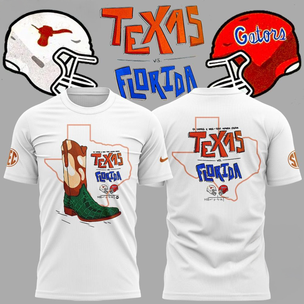 Texas Longhorns x Florida Gators 2024 Limited Edition T-Shirt Football Gifts Oregontrailrvpk Shirt