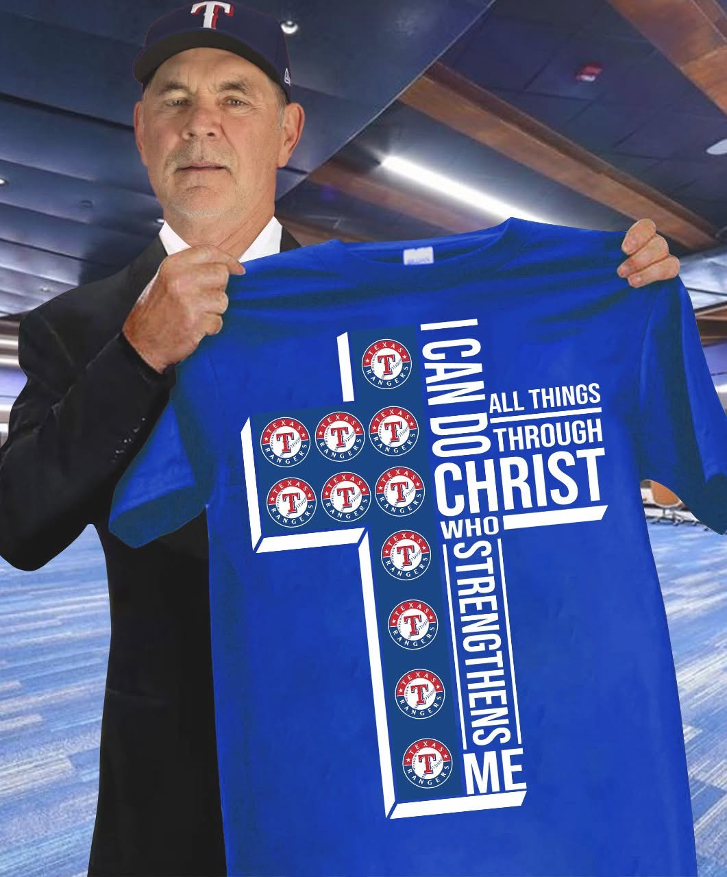 Texas Rangers Fath T-Shirt I Can Do All Things Through Christ Who Strengthens Me Oregontrailrvpk Shirt
