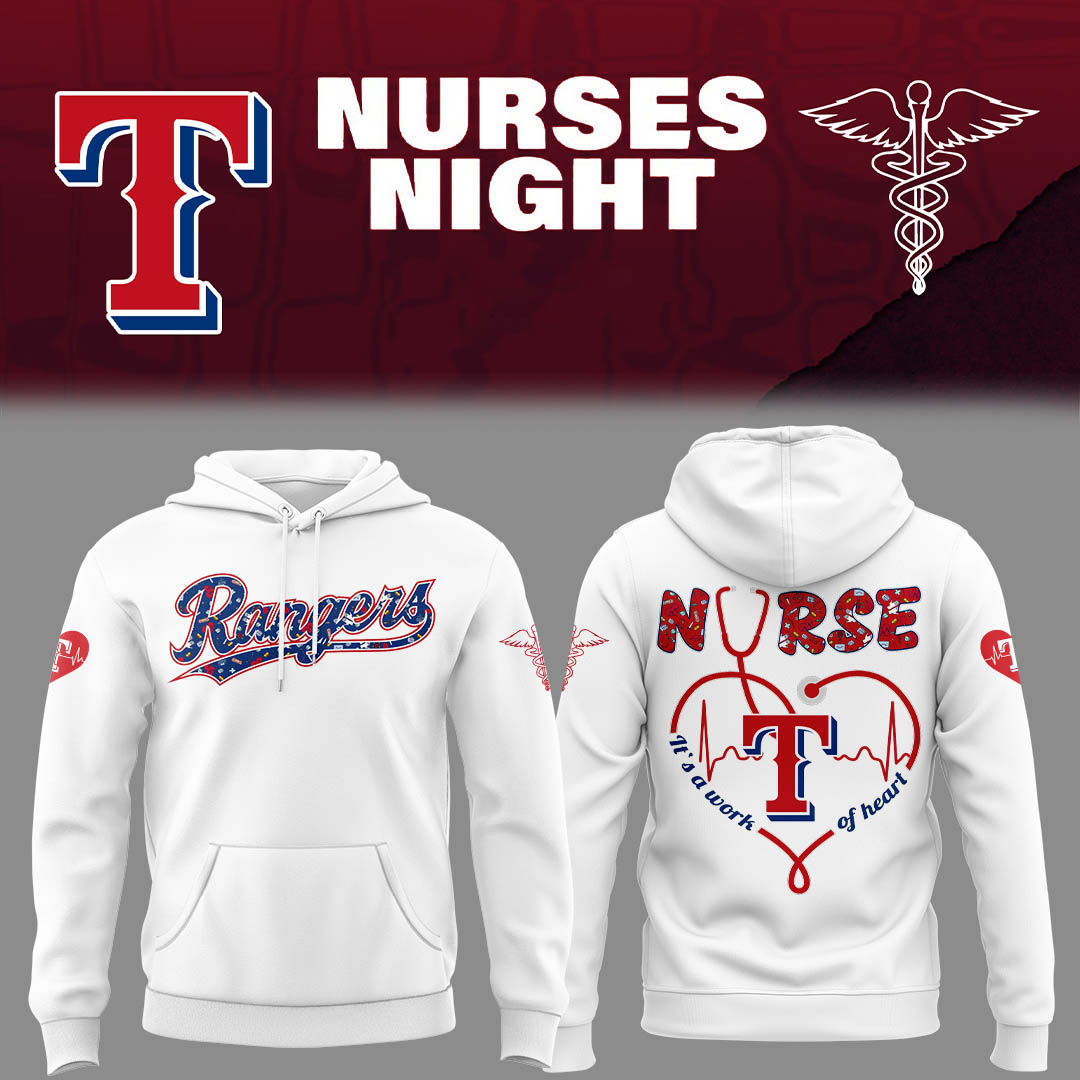 Texas Rangers Nurses Night Hoodie Gift For Baseball Lover
