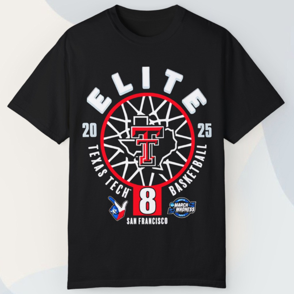 Texas Tech Elite 8 Eight Shirt 2025 NCAA Men's Baseball March Madness Merch Oregontrailrvpk Shirt