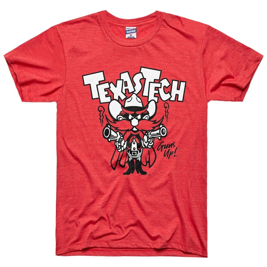 Texas Tech Red Raiders Charlie Hustle Guns Up Shirt Basketball Fan Father's Day Gift Ideas Oregontrailrvpk Shirt