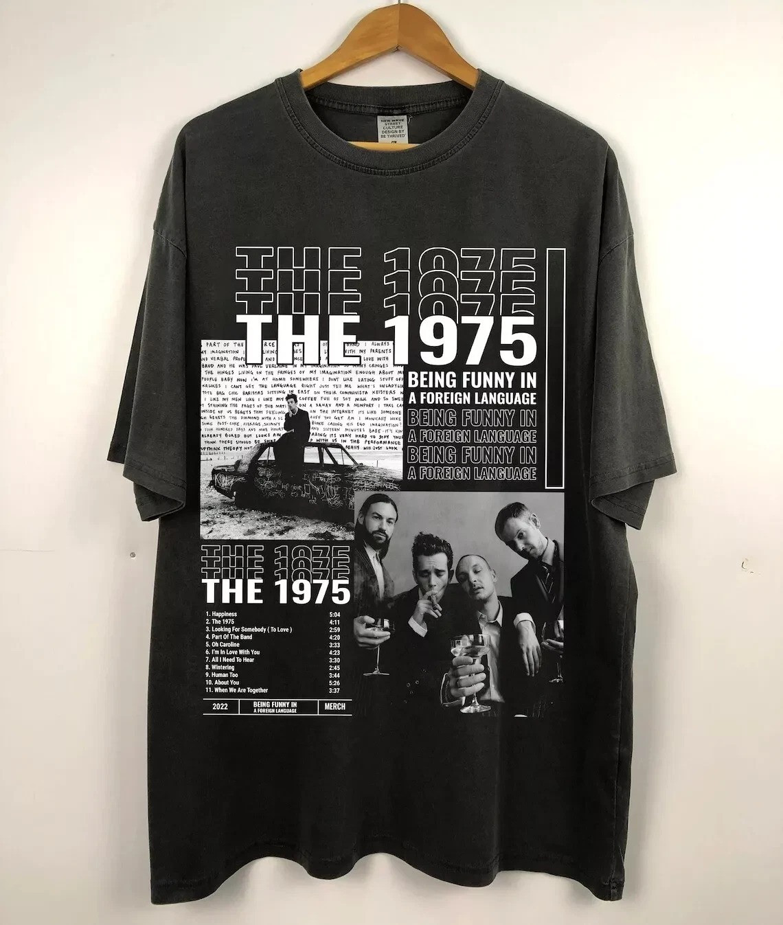 The 1975 Being Funny In A Foreign Language Tracklist T-Shirt Oregontrailrvpk Shirt