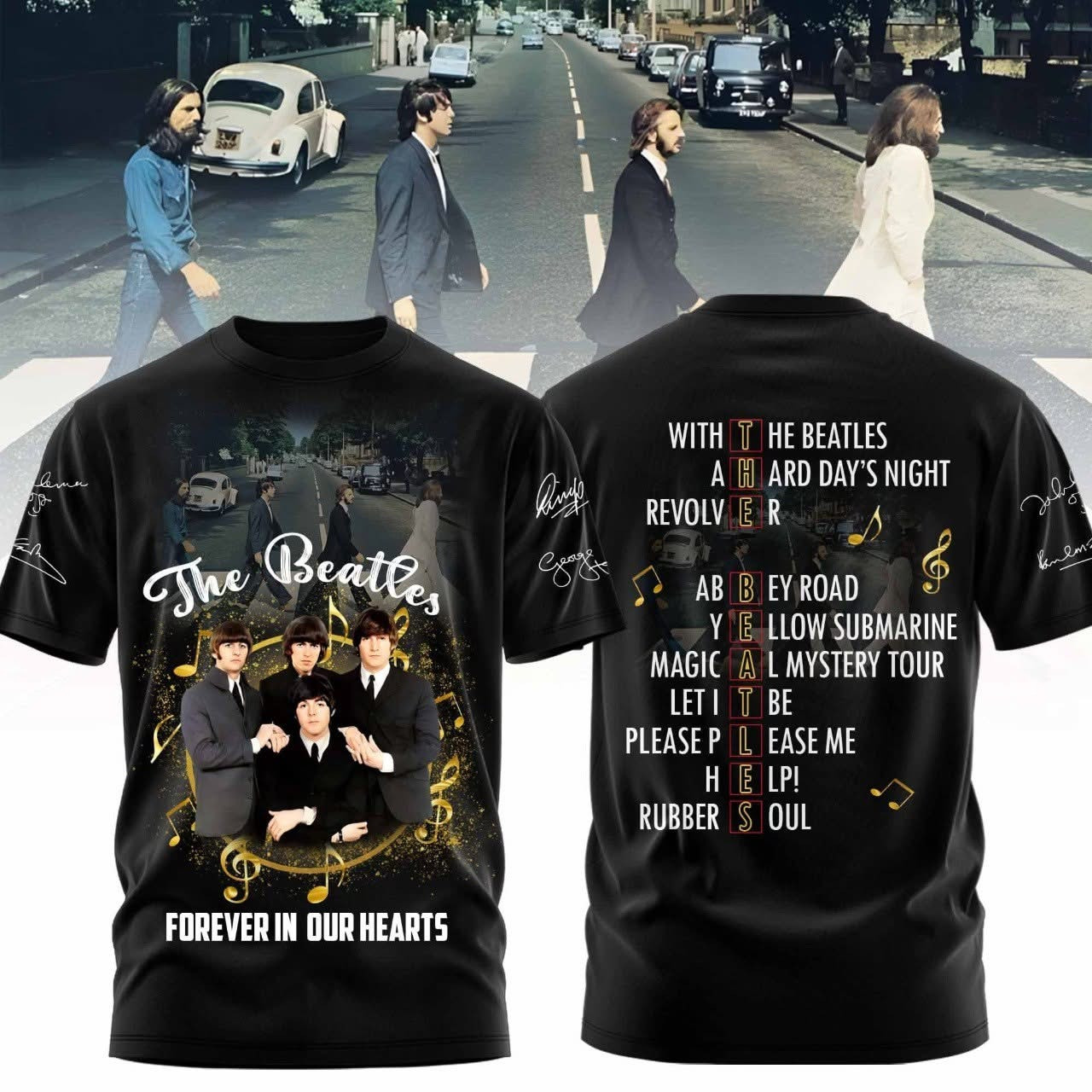 The Beatles Forever In Our Hearts Shirt Oregontrailrvpk Shirt