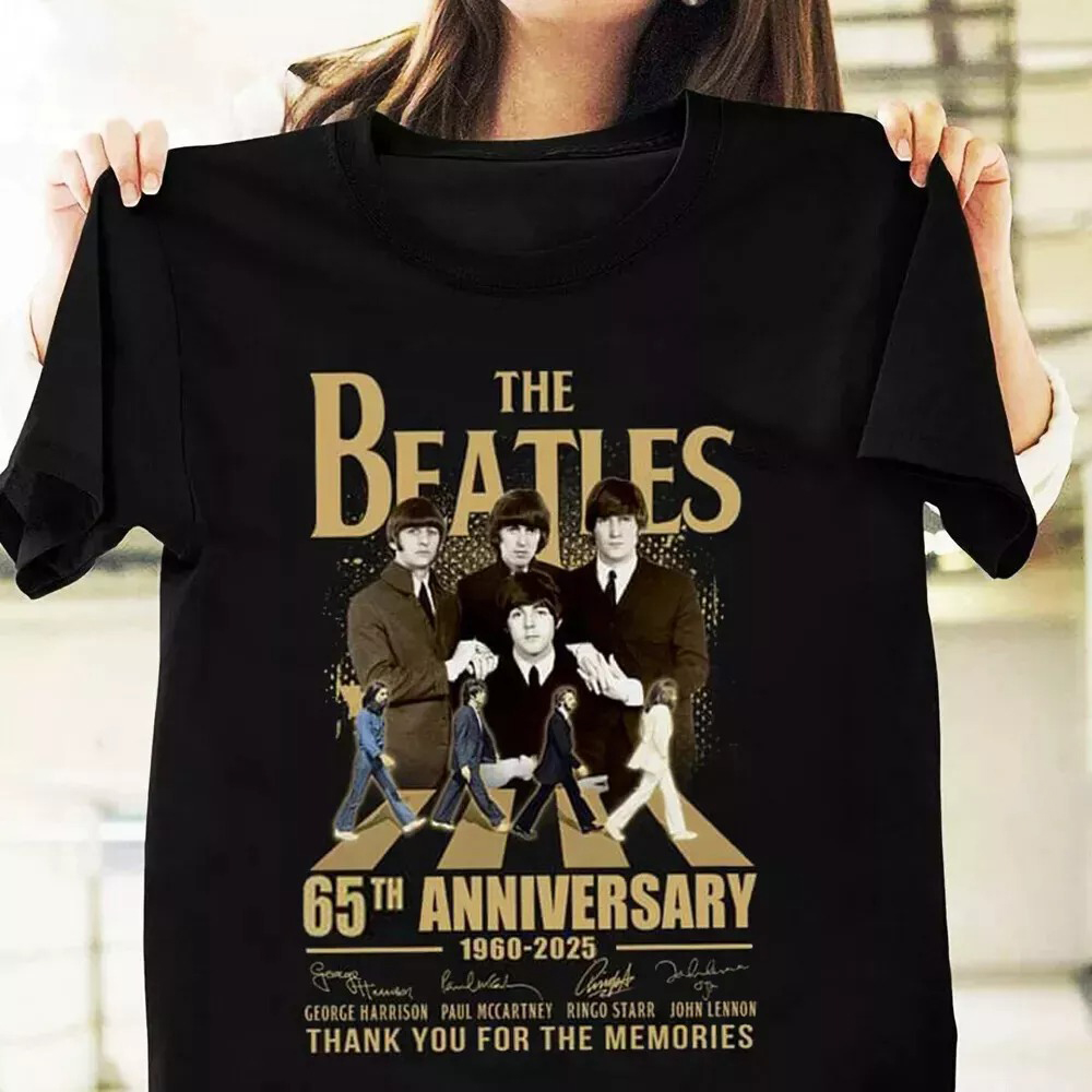 The Beatles Rock Band 1960-2025 65th Anniversary T-Shirt Women Gift Oregontrailrvpk Shirt