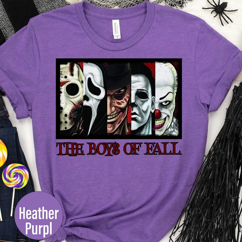The Boys Of Fall Scary Halloween T-Shirt Oregontrailrvpk Shirt