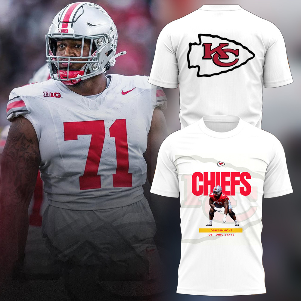 The Chiefs Josh Simmons 2025 NFL T-Shirt Gift Ideas For Football Lovers Oregontrailrvpk Shirt