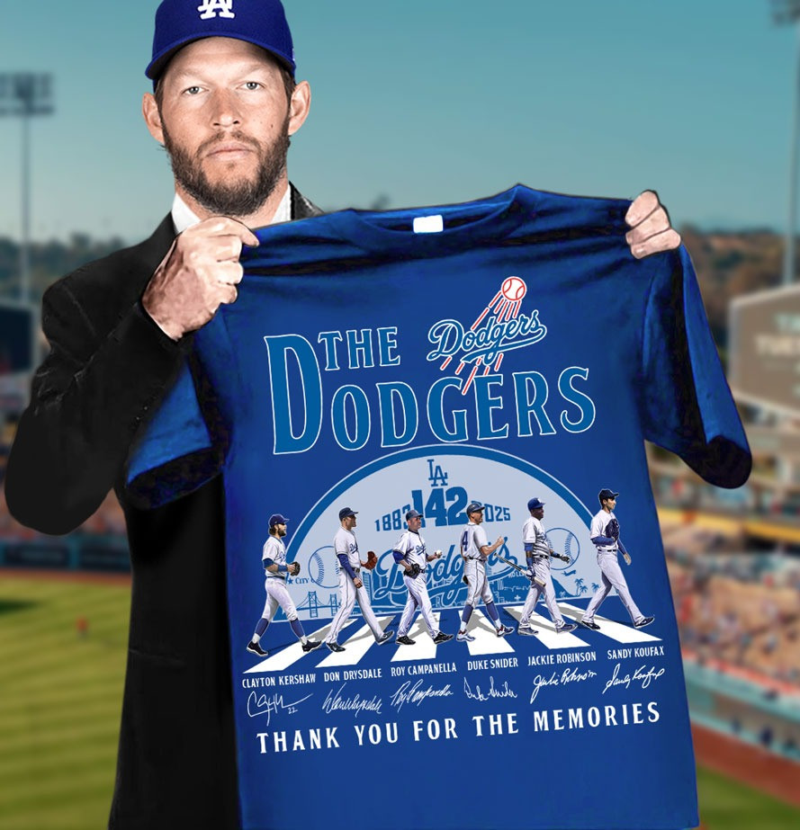 The Dodgers 2025 Thank You For The Memories T-Shirt For Dodgers Fans Father's Day Oregontrailrvpk Shirt