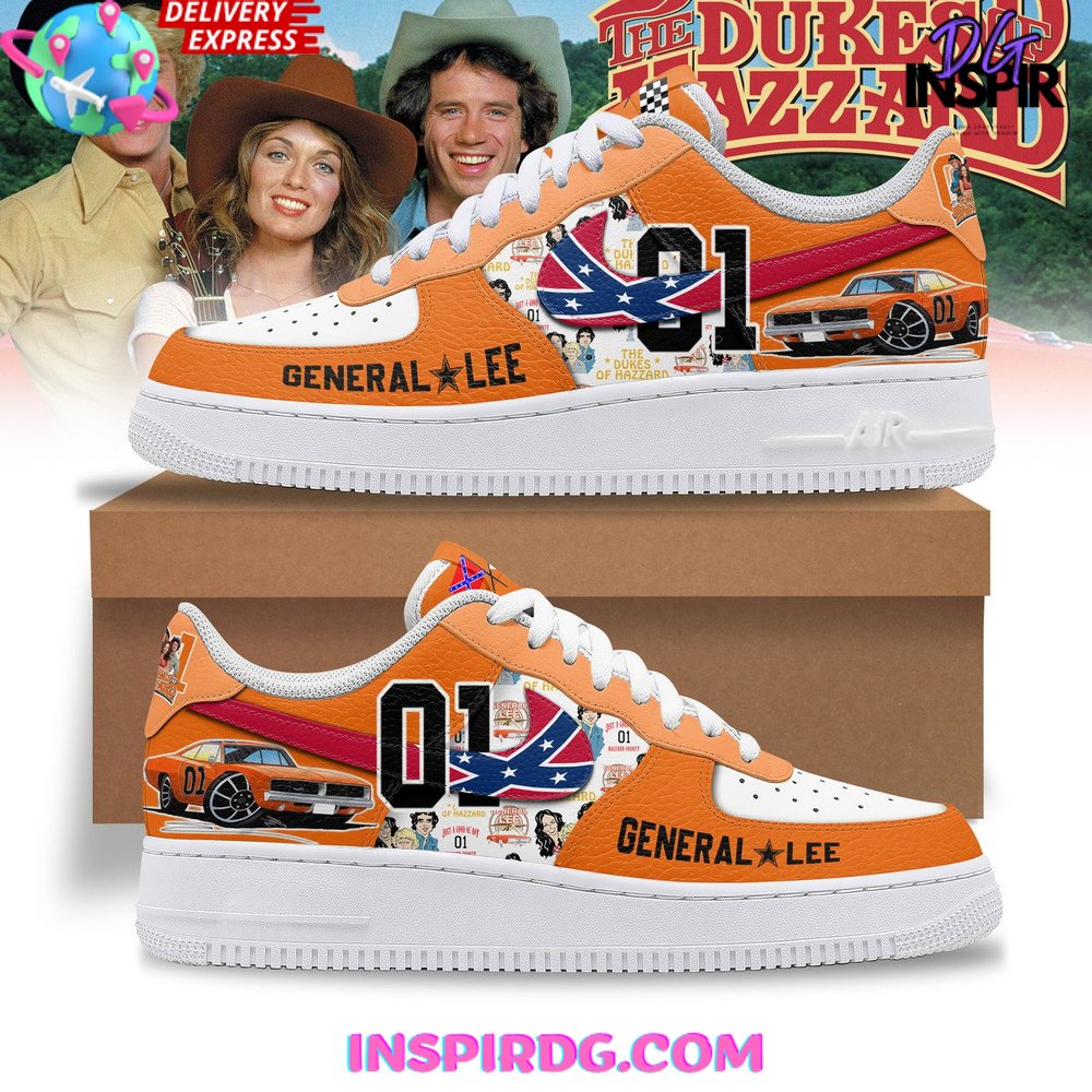 The Dukes of Hazzard General Lee Limited Edition Air Force 1 Sneakers