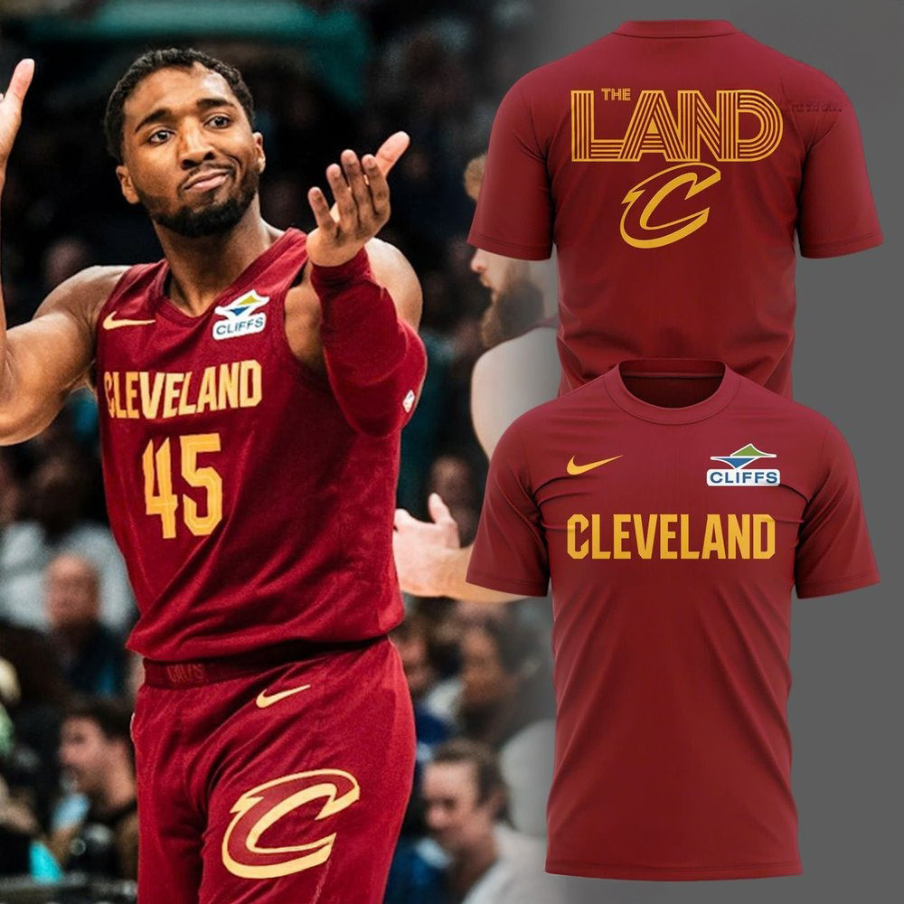 The Land Cleveland Cavaliers 2025 Red T-Shirt Gift For Basketball Lover Oregontrailrvpk Shirt