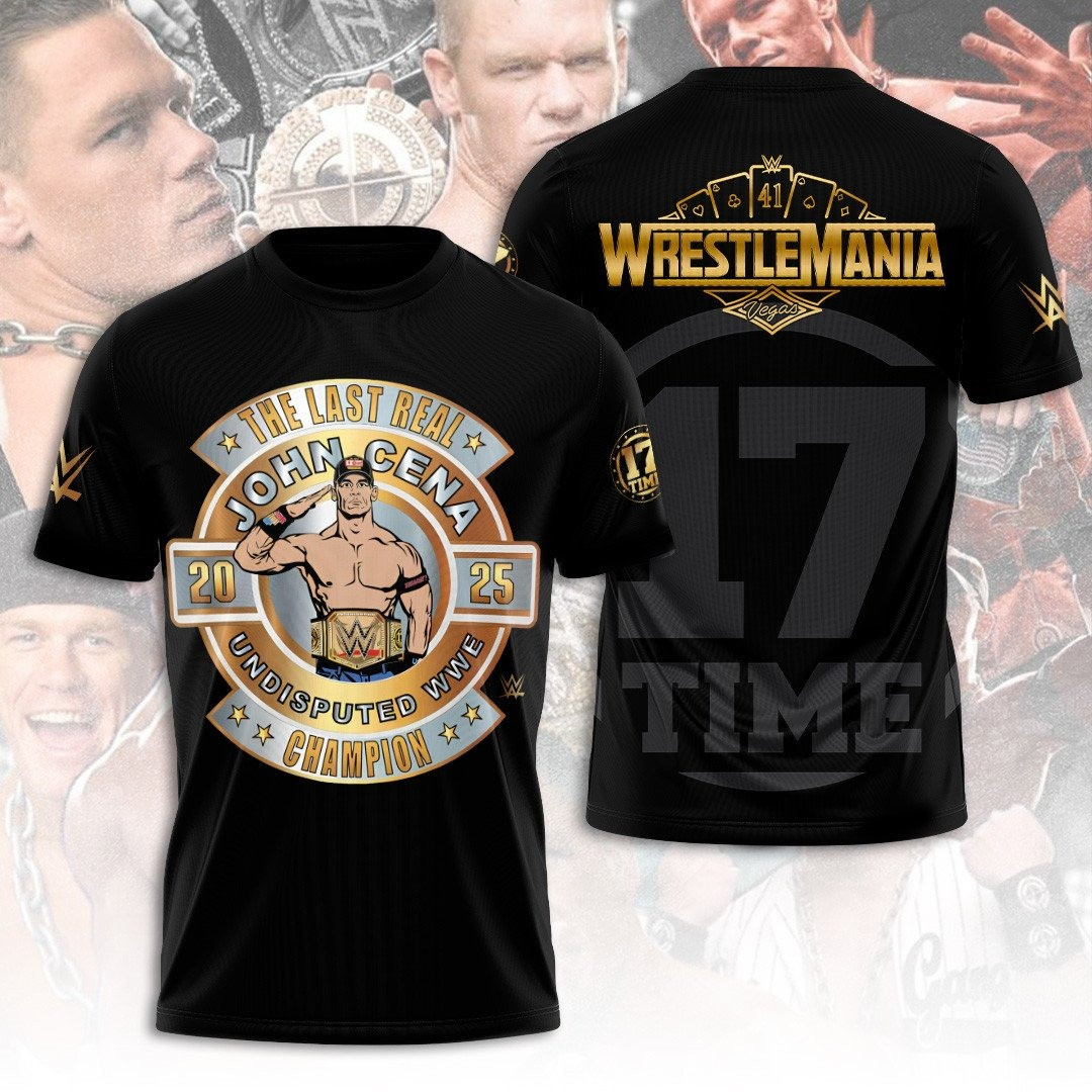 The Last Real John Cena Undisputed WWE Champion 2025 Shirt Gifts For Husband Oregontrailrvpk Shirt