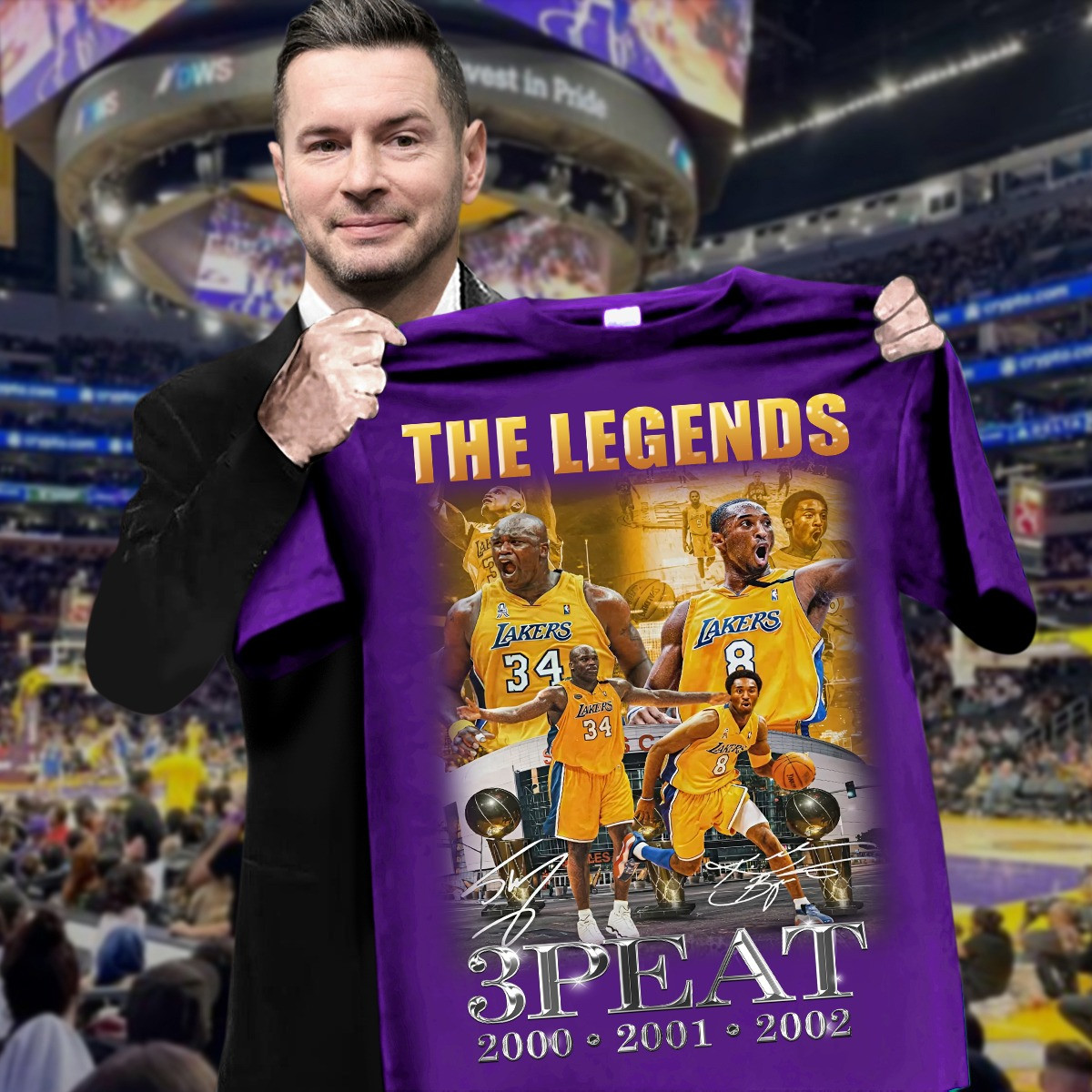 The Legends 3 Peat Champions Los Angeles Lakers T-Shirt Best Gifts For Lakers Fans Oregontrailrvpk Shirt