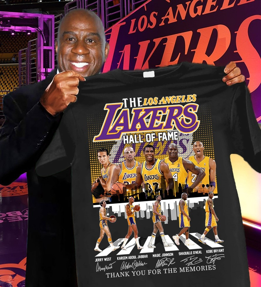 The Los Angeles Lakers Hall Of Fame T-Shirt Thank You For The Memories Fan Merch Gifts Oregontrailrvpk Shirt