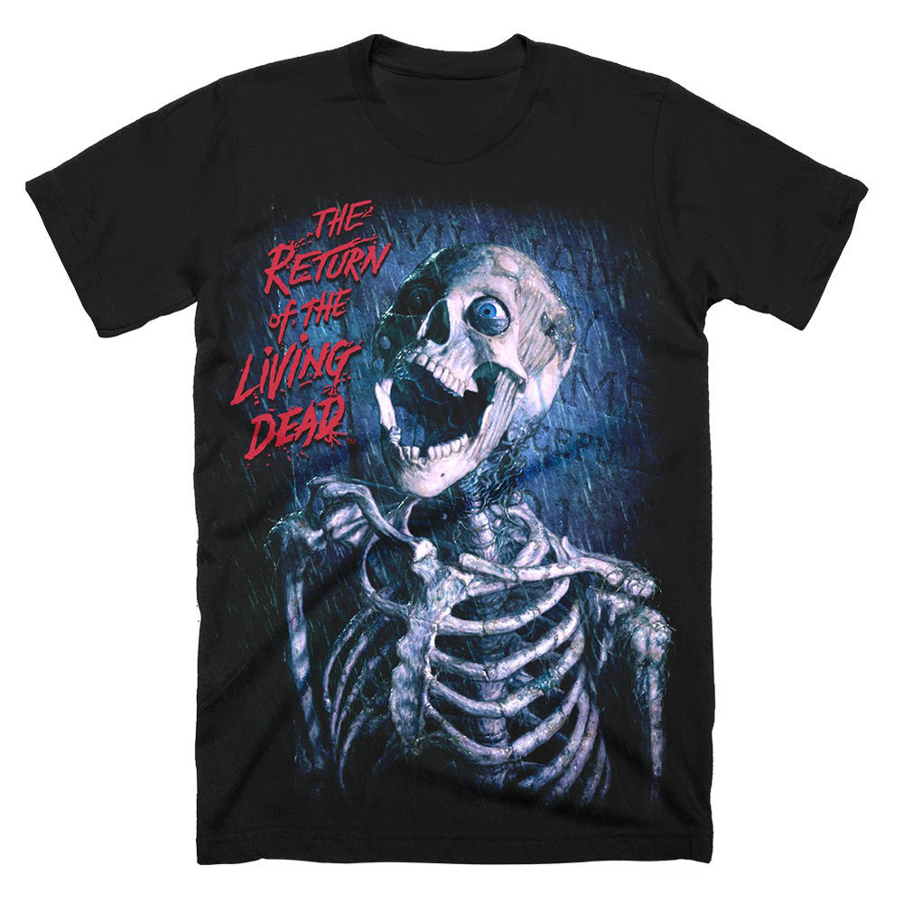 The Return Of The Living Dead Who Cares T-Shirt Merchandise Skeleton Horror Film Oregontrailrvpk Shirt
