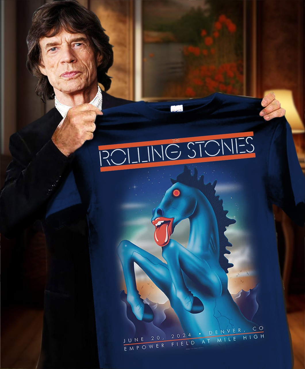 The Rolling Stones Horse June 20 2025 Empower Field At Mile High Shirt Tour Merch Oregontrailrvpk Shirt