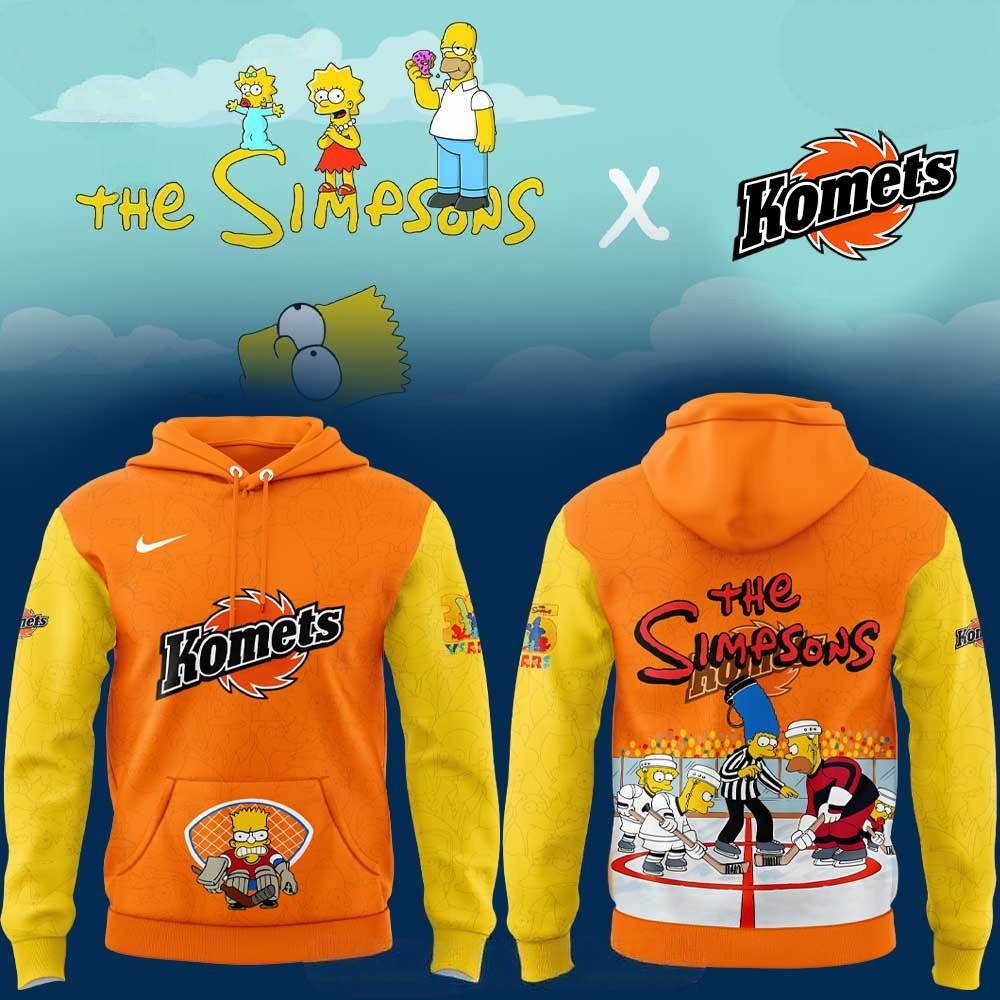 The Simpsons x Fort Wayne Komets Hoodie Gifts For Cartoon Lovers
