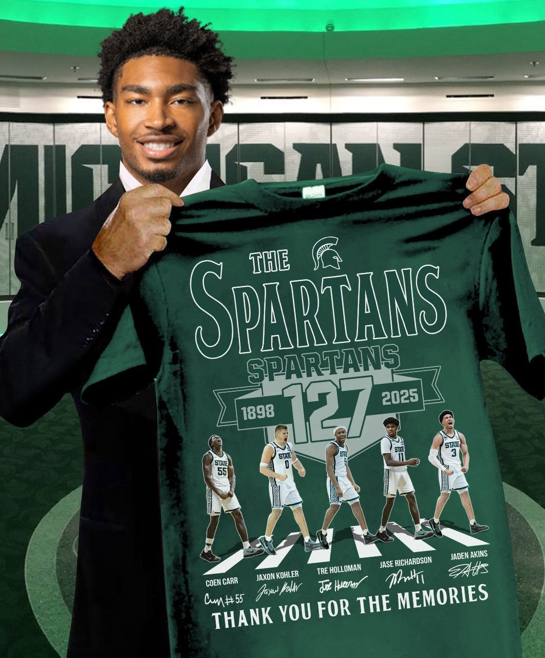 The Spartans Michigan State 1989 2025 Shirt Thank You For The Memories Oregontrailrvpk Shirt