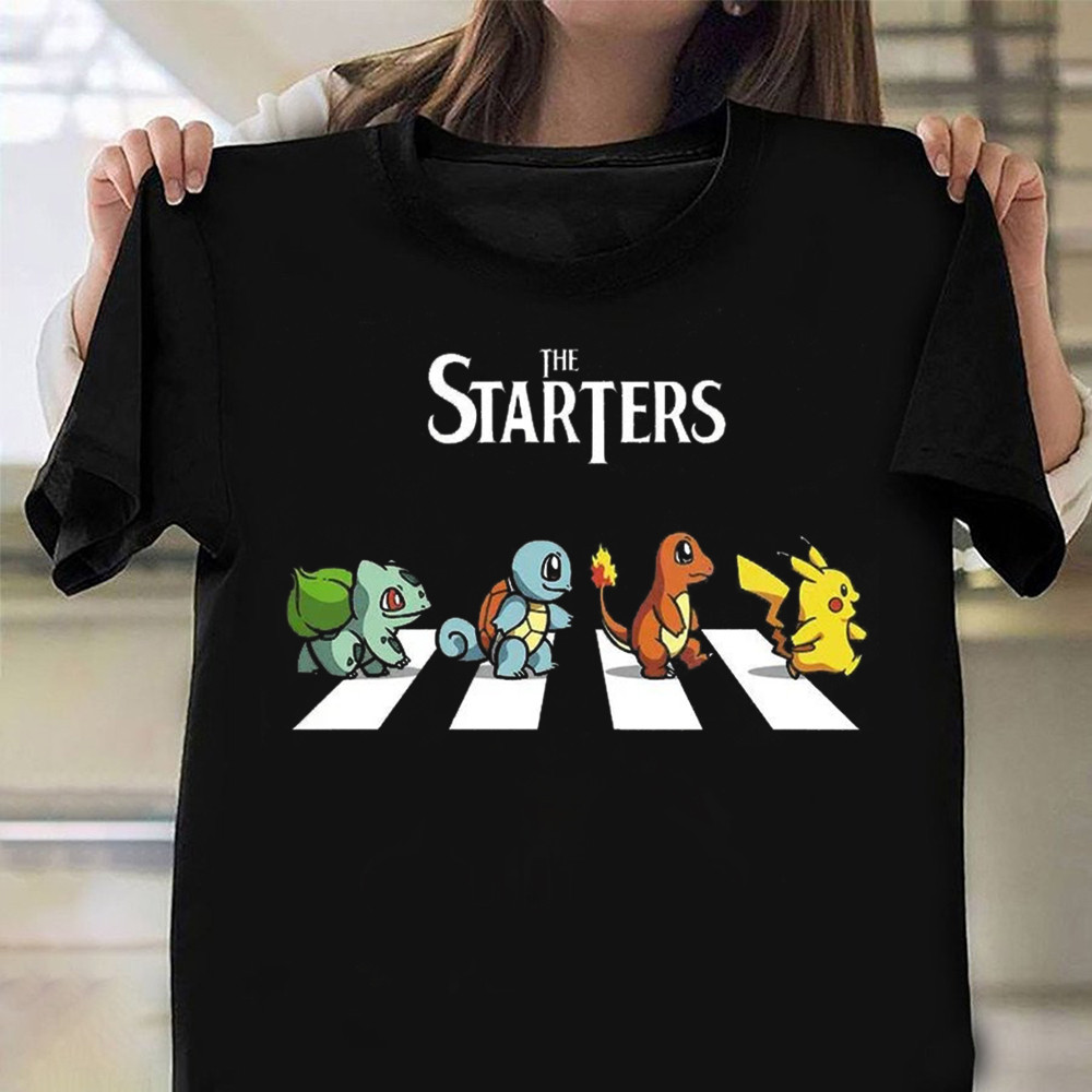 The Starters Pokemon Shirt Pokemon Walking Down The Street T-Shirt Oregontrailrvpk Shirt