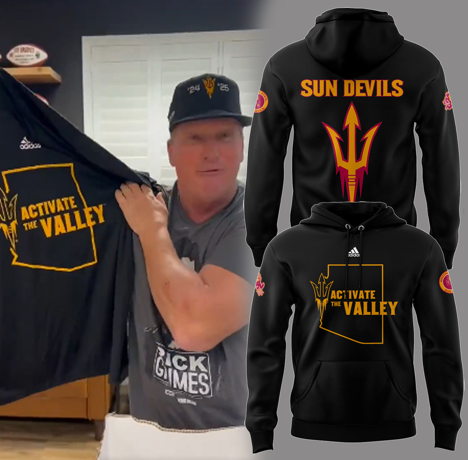 The Sun Devils Activate The Valley Hoodie Gifts For Football Player