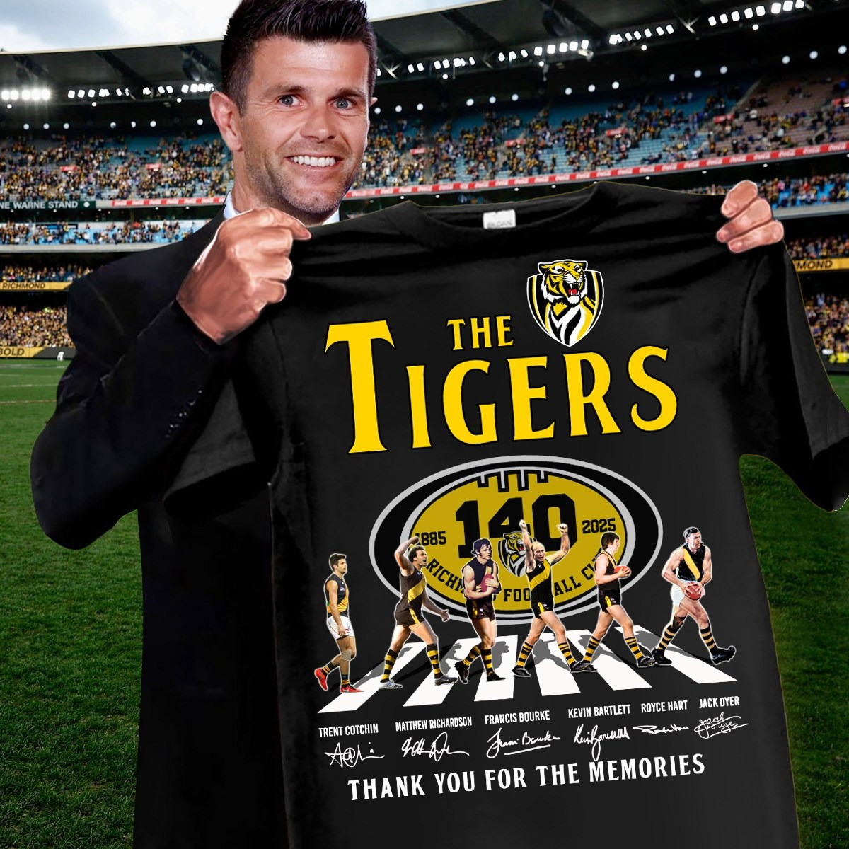 The Tigers Richmond 140Th Anniversary 1885-2025 Shirt Thank You For The Memories Oregontrailrvpk Shirt
