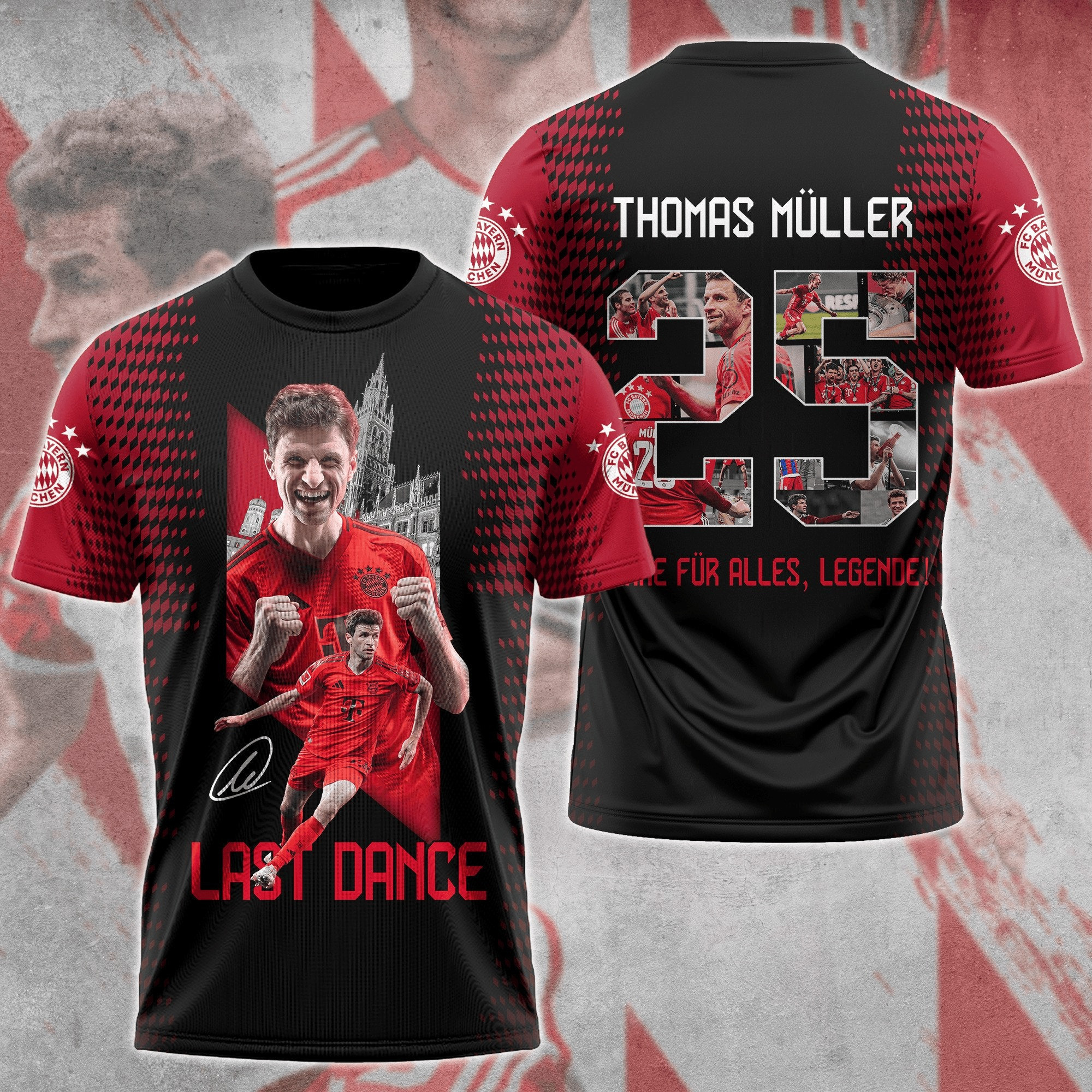Thomas Muller For FC Bayern Munchen Shirt Football Oregontrailrvpk Shirt