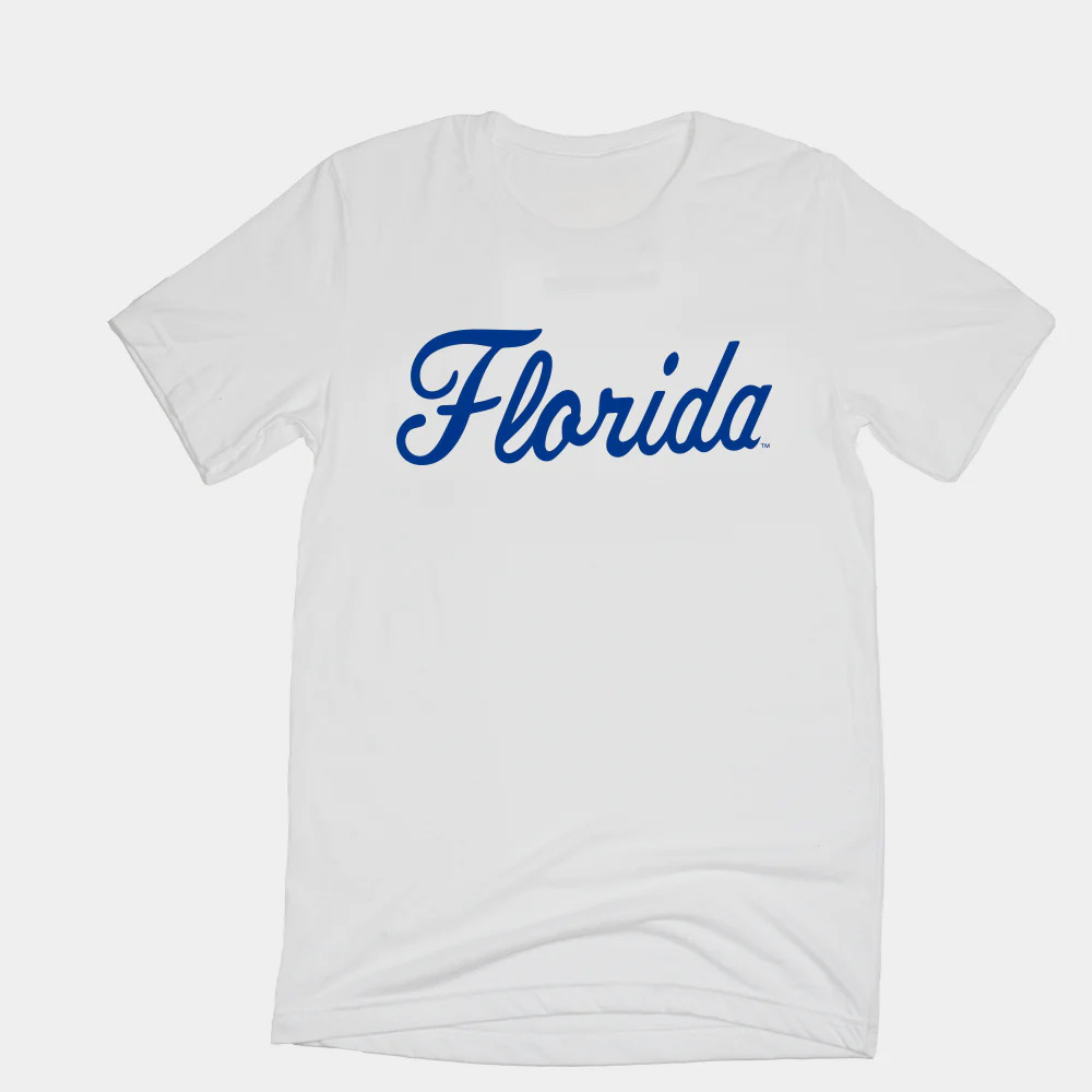 Throwback Florida Gators Baseball Script White T-Shirt Men Women Gifts Oregontrailrvpk Shirt